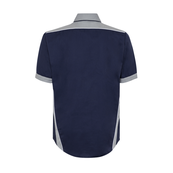 Navy/Gray Circuit Short Sleeve Shirt For Men